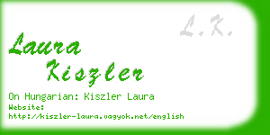 laura kiszler business card